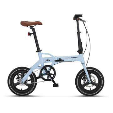 Bicicleta Joy 2D, pliabila cadru aluminiu, roata 14  , frana pe disc, culoare albastru