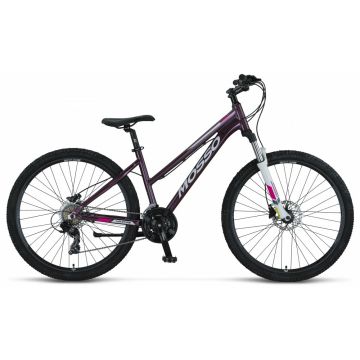 Bicicleta MTB Mosso Wildfire Lady, frane hidraulice, roata 27.5, cadru 16   din aluminiu, culoare violet roz