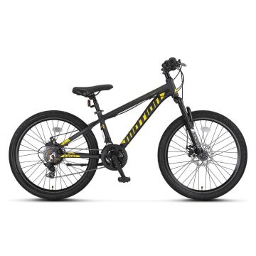 Bicicleta MTB Umit Motion 2D, cadru 18   din aluminiu, 21 viteze, roata 29  , frana disc, culoare negru galben
