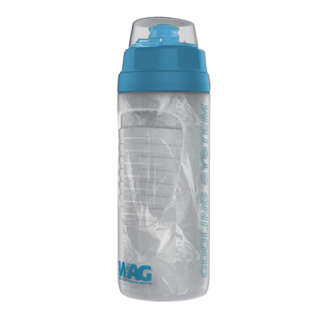 Bidon apa WAG 500ml, culoare transparent albastru