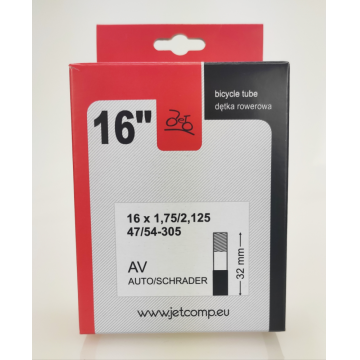 Camera de aer biciclete JET 16   x 1,75 2,125 AV-32mm