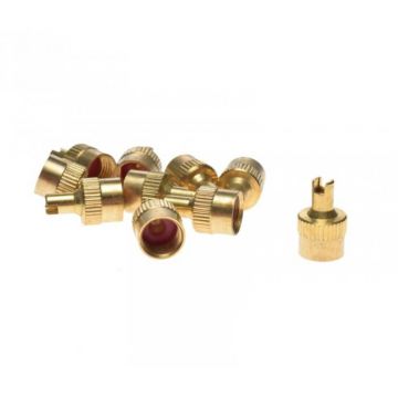 Capacel ventil cu cheita, auriu