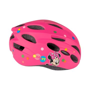 Casca biciclisti copii IN-MOLD, model Minnie Mouse, culoare roz, marime M(52-56cm)
