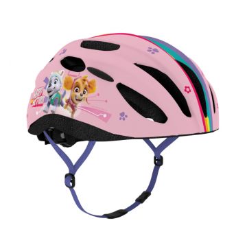 Casca biciclisti copii IN-MOLD, model Paw Patrol, culoare roz, marime M(52-56cm)