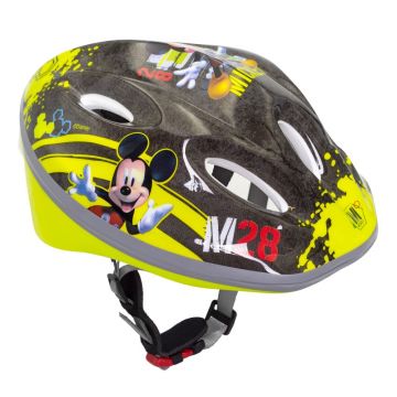 Casca biciclisti copii, model Mickey Mouse, culoare negru galben, marime M(52-56cm)