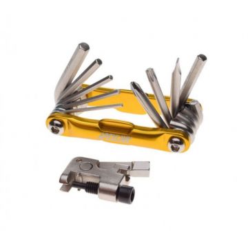 Cheie multifunctionala, 15 functii, culoare galben