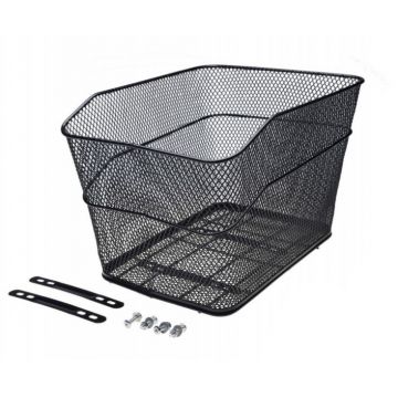 Cos biciclete spate, 29 x 39 x 25 cm, culoare negru