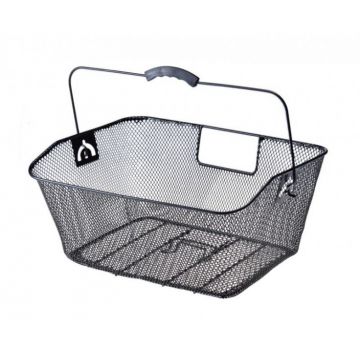Cos biciclete spate, culoare negru, 41 x 31 x 16 cm