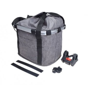 Cos fata material, culoare negru