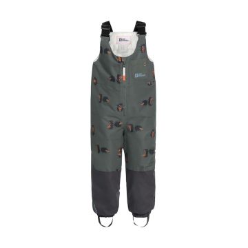 Jack Wolfskin pantaloni pentru sporturi de iarna pentru copii GLEEL 2L INS PRINT BIB