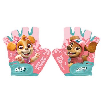 Manusi protectie copii, model Paw Patrol fete, marime +3 ani (pana la 15 cm circumferinta)