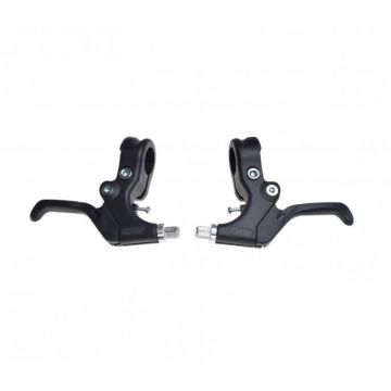 Set 2 manete frana biciclete v-brake plastic, culoare negru
