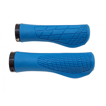 Set 2 mansoane ergonomice, JET GR6639, culoare albastru, L 133mm, inel de fixare inclus 22mm