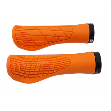 Set 2 mansoane ergonomice, JET GR6639, culoare portocaliu, L 133mm, inel de fixare inclus 22mm