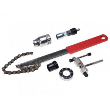 Set chei reparatii biciclete,extractor,blocator,presa,cheie spite