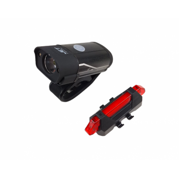 Set far fata spate biciclete 110C, cu fir pentru dinam in butuc