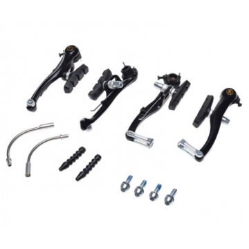 Set frane v-brake, fata-spate, culoare negru