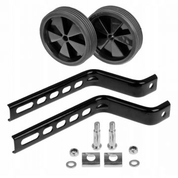 Set roti ajutatoare pentru bicicletele de copii 12  -20  , culoare negru