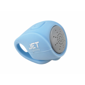 Sonerie biciclete electronica B18-90db carcasa siliconica albastru deschis