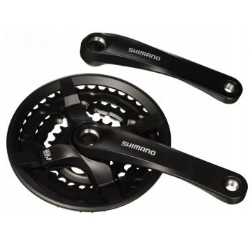 Angrenaj pedalier Shimano FC-TY501, 6 7 8 viteze, AFCTY501C244CLB 42 34 24