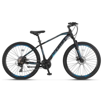 Bicicleta MTB Umit Arcus M-MSD, culoare negru albastru, roata 29  , cadru otel, frana disc, 21 viteze