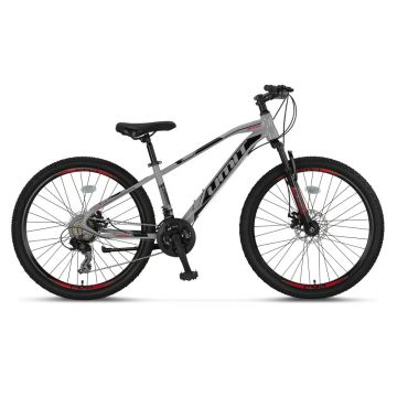 Bicicleta MTB Umit Arcus M-MSD, culoare negru rosu, roata 27.5  , cadru otel, frana disc, 21 viteze