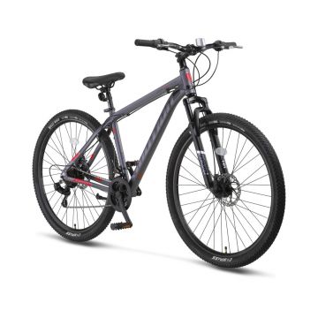 Bicicleta MTB Umit Motion 2D, cadru 18   din aluminiu, 21 viteze, roata 27.5  , frana disc, culoare gri rosu