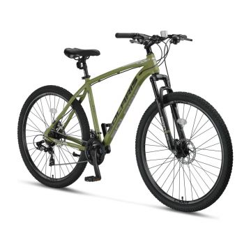 Bicicleta MTB Umit Solaris, 21 viteze, culoare kaki, roata 29  , cadru din aluminiu 20  , frana disc