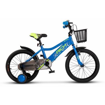 Bicicleta pentru copii 5-7 ani Rich R1805A AlbastruVerde 20 inch