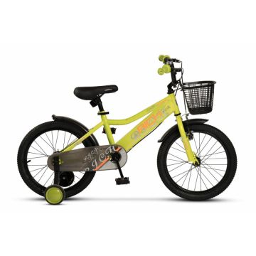 Bicicleta pentru copii 7-10 ani Rich R2005A VerdePortocaliu 20 inch