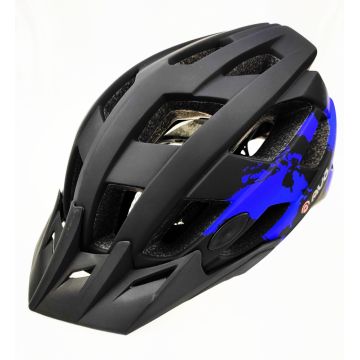 Casca biciclisti AVO-24, marime L (58-61 cm), culoare negru albastru