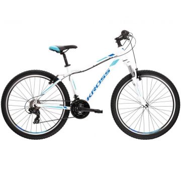 Kross Bicicleta MTB Kross Lea 1.0, 26, marime M, Alb-Albastru