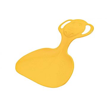 Sanie pentru copii usoara tip plansa Dohany Galben, greutate admisa 50 kg