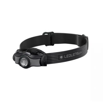 Lanterna profesionala pentru cap Led Lenser MH3 Black/Grey, 200 lumeni, 130 m