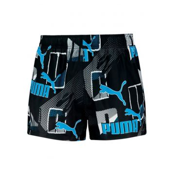 Pantaloni scurti barbati  Swim Men Print Logo Short - Albastru