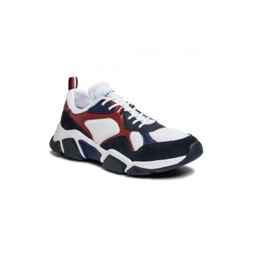 Pantofi Sport Barbati -  Toamna/Iarna - Poliester - Model - Albastru - Alb