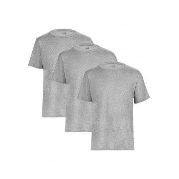 Tricou barbati  Men Base T-shirt Grey Heather 3-pack - Gri