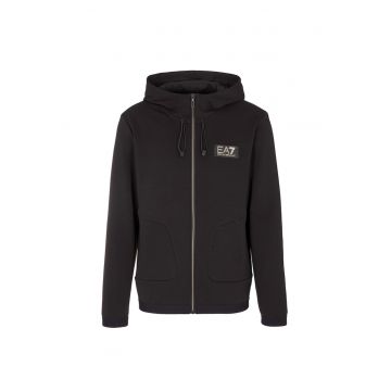 Bluza  pentru Barbati - M Hoodie Fz Copl - 3RPM30-PJFAZ-1200 - Negru - Negru