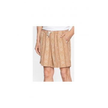 Pantaloni scurti barbati -  301884019 - Bumbac - Bej - Bej