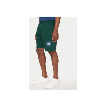 Pantaloni scurti barbati -  304916847 - Bumbac/Poliester - Verde - Verde