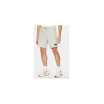 Pantaloni scurti barbati -  305288615 - Bumbac/Poliester - Gri - Gri