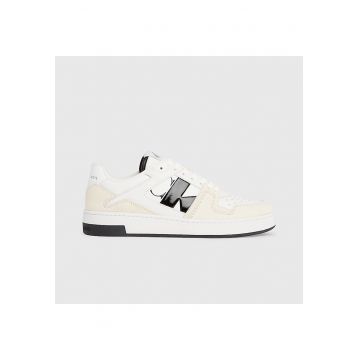 Pantofi sport  pentru Barbati - basket cupsole low lth - YM0YM00933-01W - Alb - Alb
