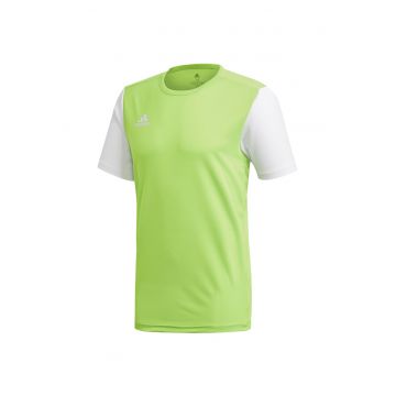 Tricou barbati -  Poliester - Alb/Verde lime -