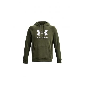 Bluza barbati  XS - cu captuseala - cu gluga - verde kaki - bumbac/poliester