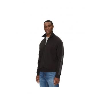 Bluza cu fermoar  pentru Barbati - logo tape zip through - J30J327244-BEH - Negru - Negru
