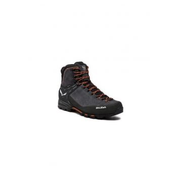 Bocanci trekking barbati  303796440 - Piele naturala - Gri - Gri