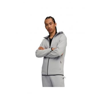 Hanorac barbati  Evostripe Fz Hoodie Dk - Gri