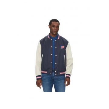 Jacheta sport barbati -  7006519 - poliester/bumbac - bleumarin/alb