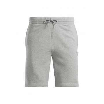 Pantaloni scurti barbati  100221793 - talie elastica - bumbac/poliester - gri
