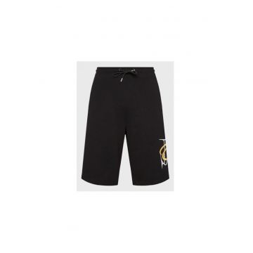 Pantaloni scurti barbati -  302544042 - Bumbac - Negru - Negru